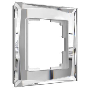 Рамка стеклянная Werkel Diamant на 1 пост Зеркальный W0011220