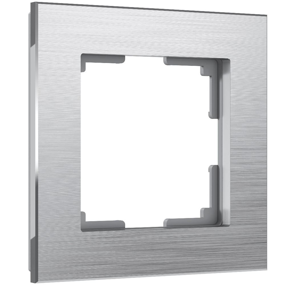 Рамка из металла Werkel Aluminium на 1 пост Алюминий W0011706