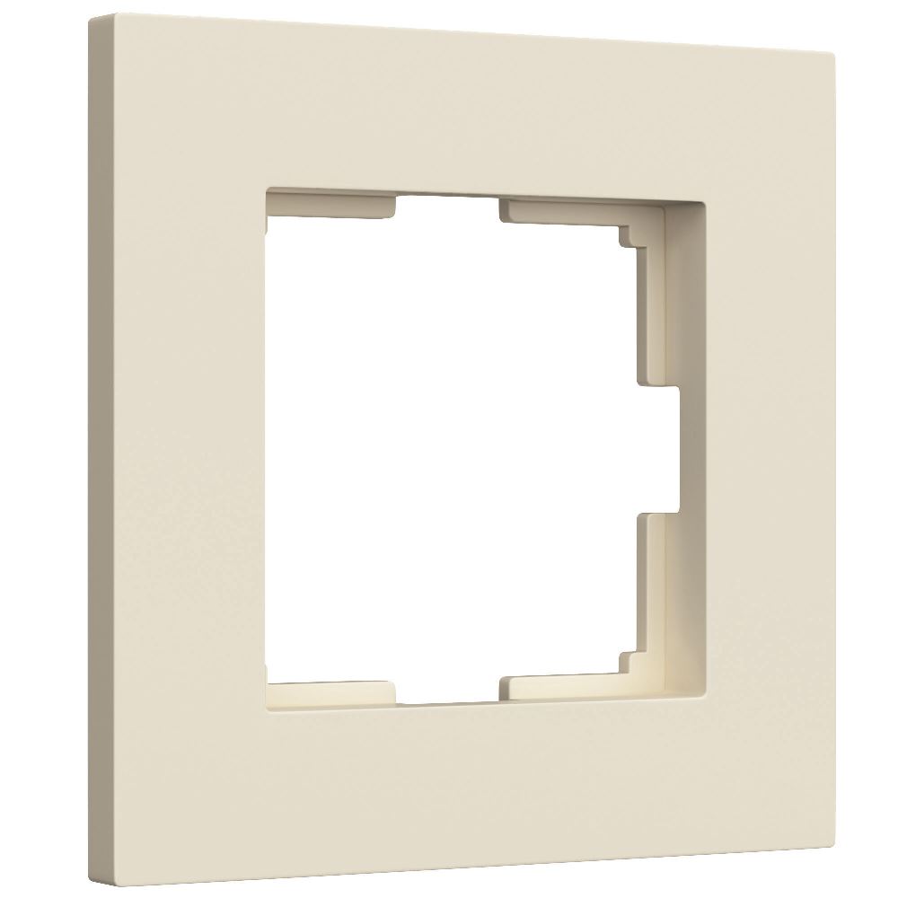 Рамка из поликарбоната Werkel Slab на 1 пост Айвори W0012962