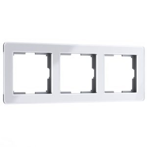 Рамка акриловая Werkel Acrylic на 3 поста Белый W0032701