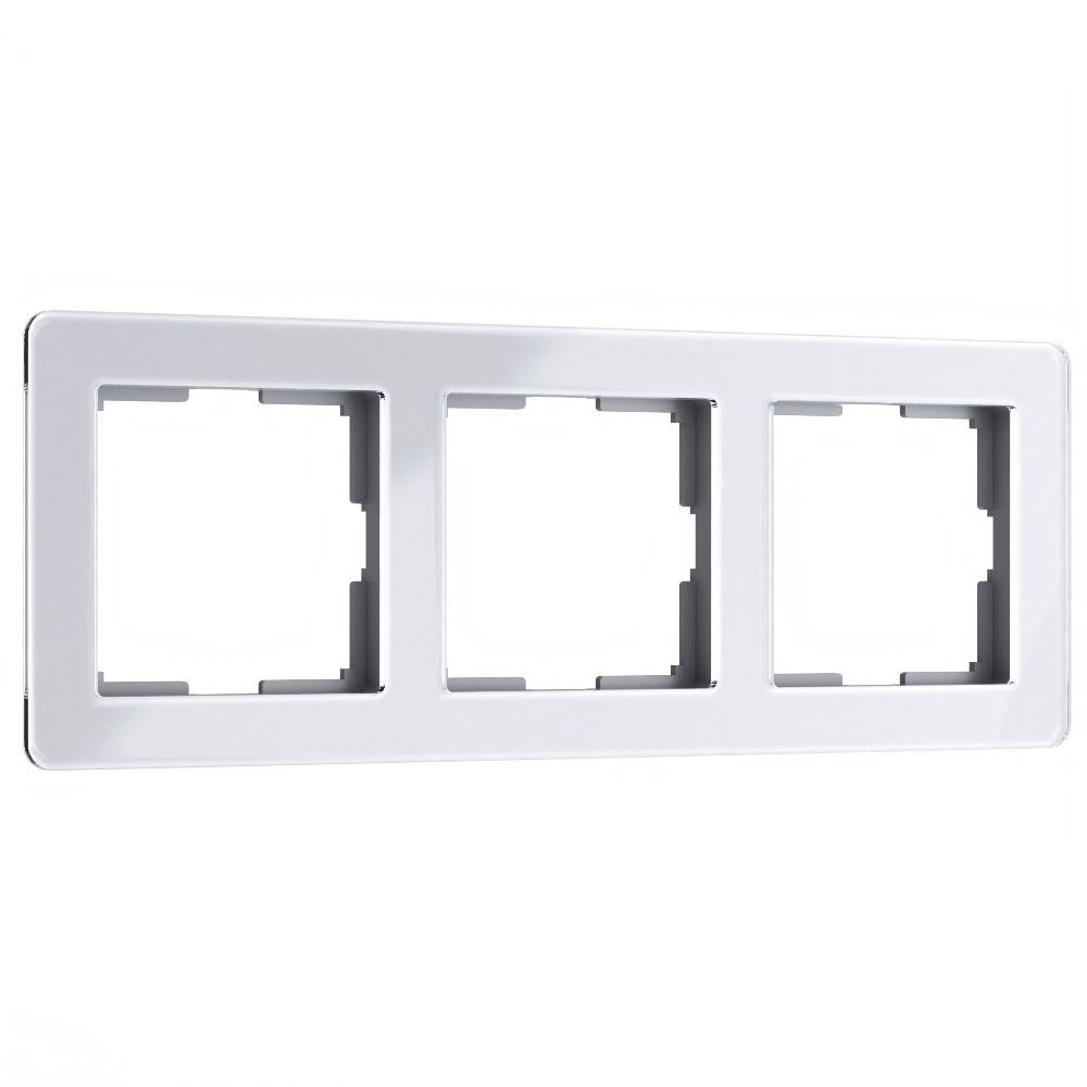 Рамка акриловая Werkel Acrylic на 3 поста Белый W0032701