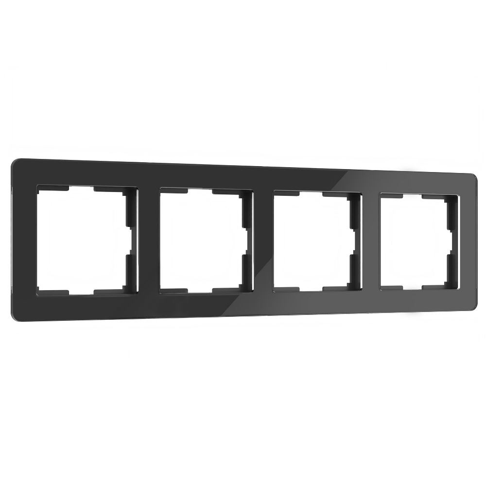 Рамка акриловая Werkel Acrylic на 4 поста Черный W0042708