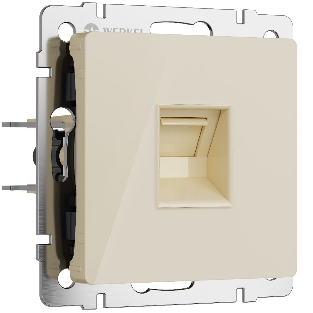 Розетка встраиваемая Ethernet Werkel RJ-45 Айвори W1181043