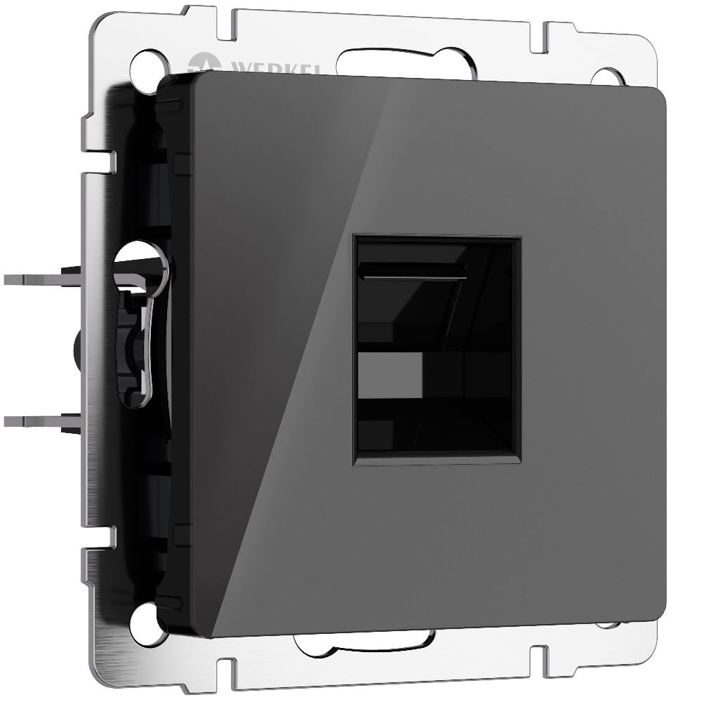 Розетка встраиваемая Ethernet Werkel RJ-45 Черный W1181048