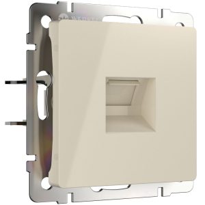 Розетка встраиваемая телефонная Werkel RJ-11 Слоновая кость W1182003
