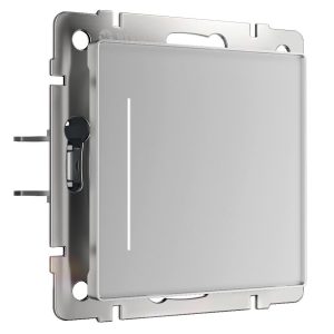 Выключатель одноклавишный встраиваемый сенсорный Werkel с Wifi Cеребряный W4513006
