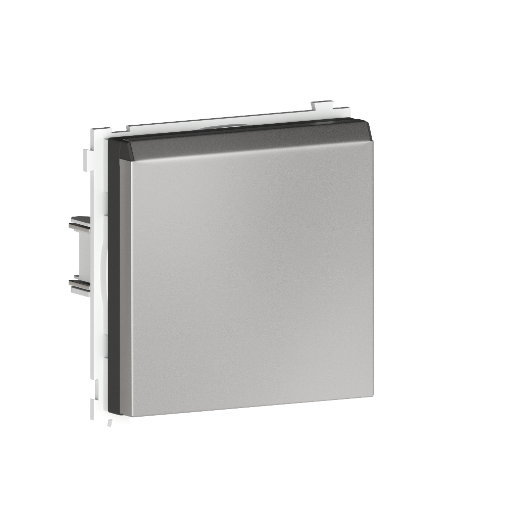 Розетка встраиваемая Donel R98 Metal Schuko с заземлением и крышкой на клеммах Благородная сталь DA19900-DA520ES — изображение 2