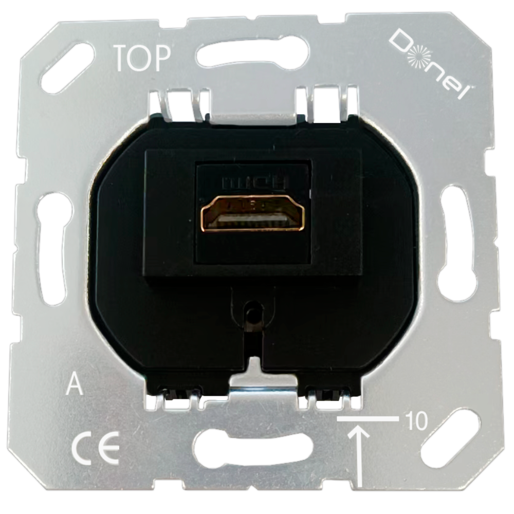 Розетка встраиваемая HDMI Donel R98 2.0a Черный матовый STRS20A-DA27628 — изображение 4