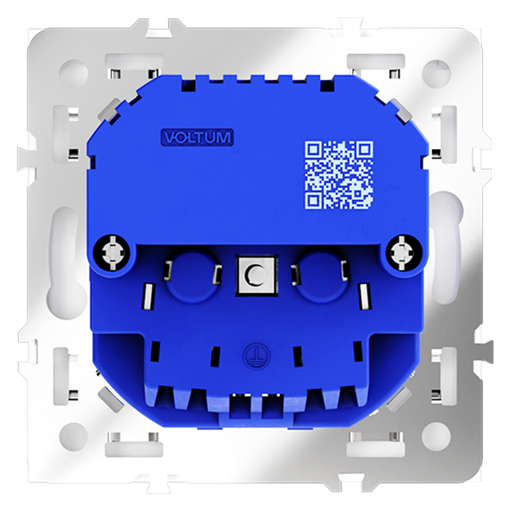Розетка встраиваемая Voltum S70 с заземлением, шторками и USB A+C Белый матовый VLS040502 — изображение 3