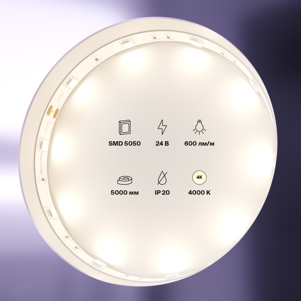 Светодиодная лента Standard Maytoni Led Strip Standard 5 м 4000 K Белый 10161 — изображение 2