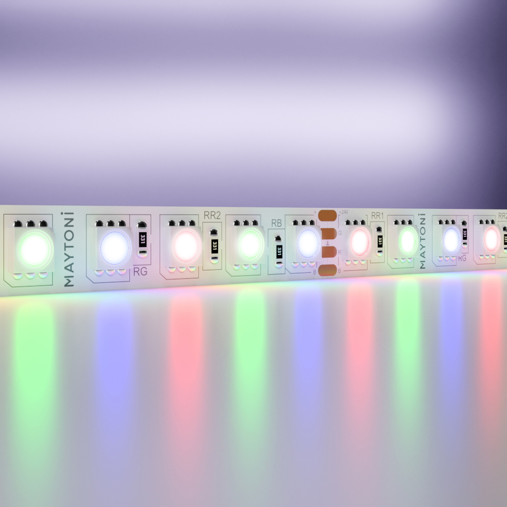 Светодиодная лента Standard Maytoni Led Strip Standard 5 м RGB Белый 20037