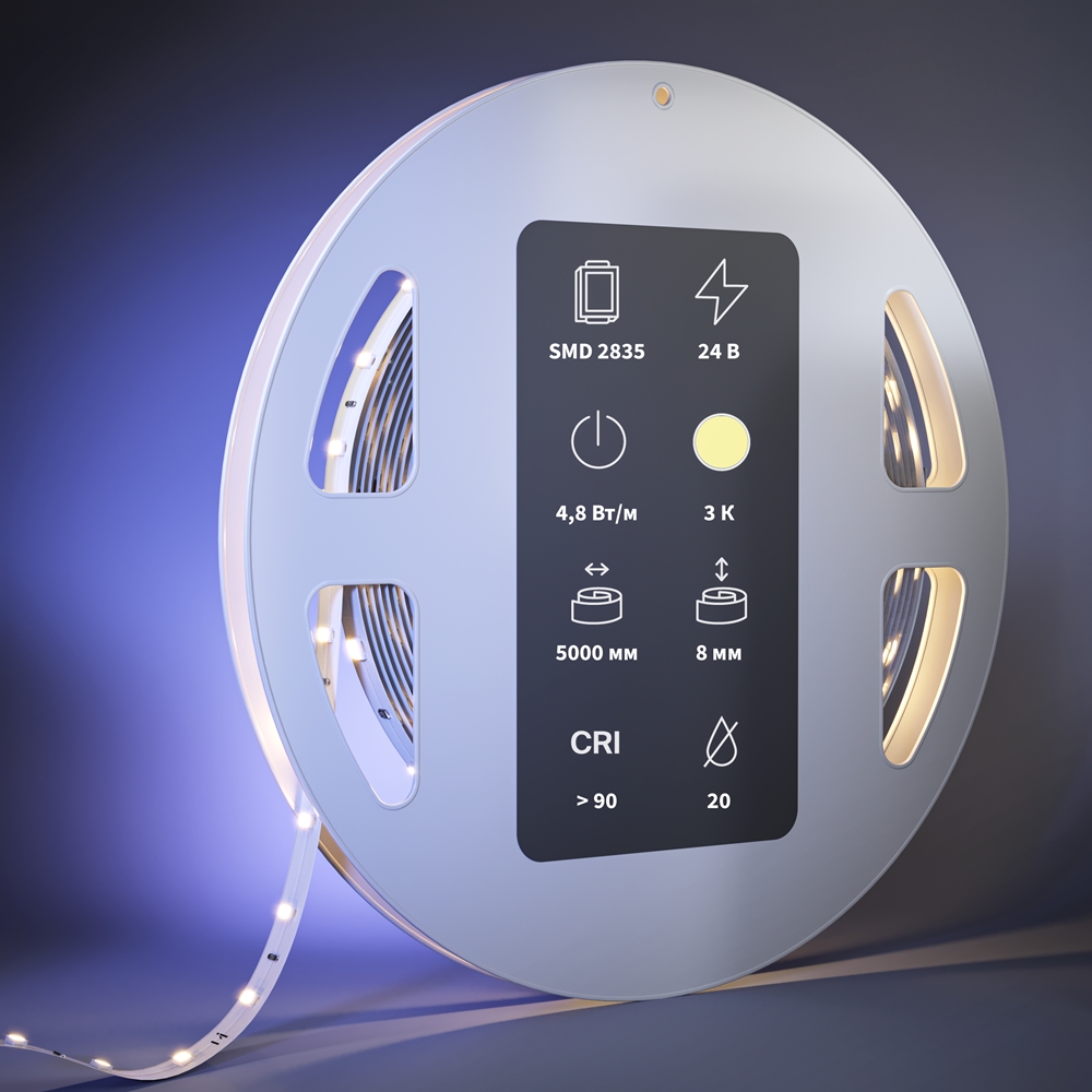 Светодиодная лента Maytoni Led Strip Ultra 5 м 3000К Белый 201009 — изображение 2