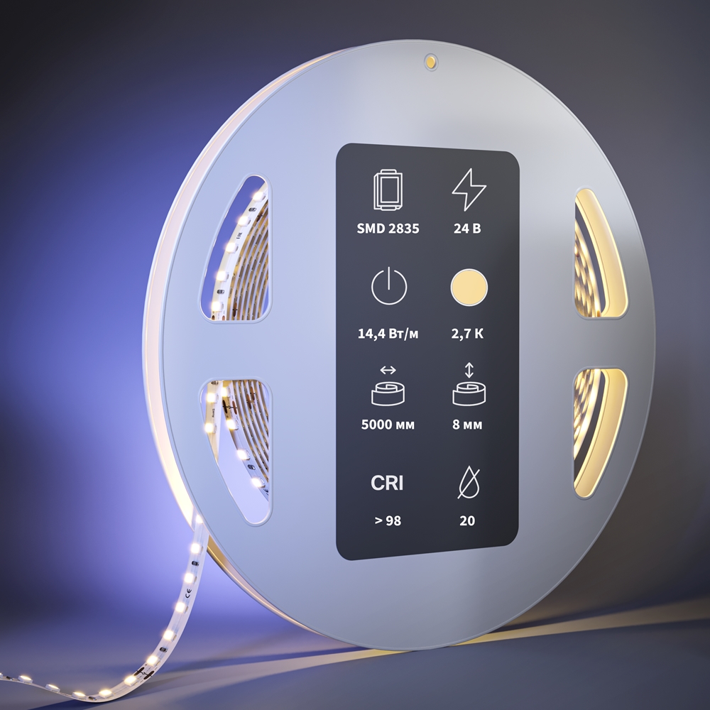 Светодиодная лента Maytoni Led Strip Ultra 5 м 2700 К Белый 201087 — изображение 2
