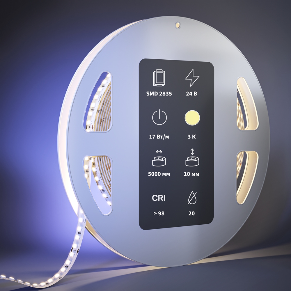 Светодиодная лента Maytoni Led Strip Ultra 5 м 3000 К Белый 201091 — изображение 2