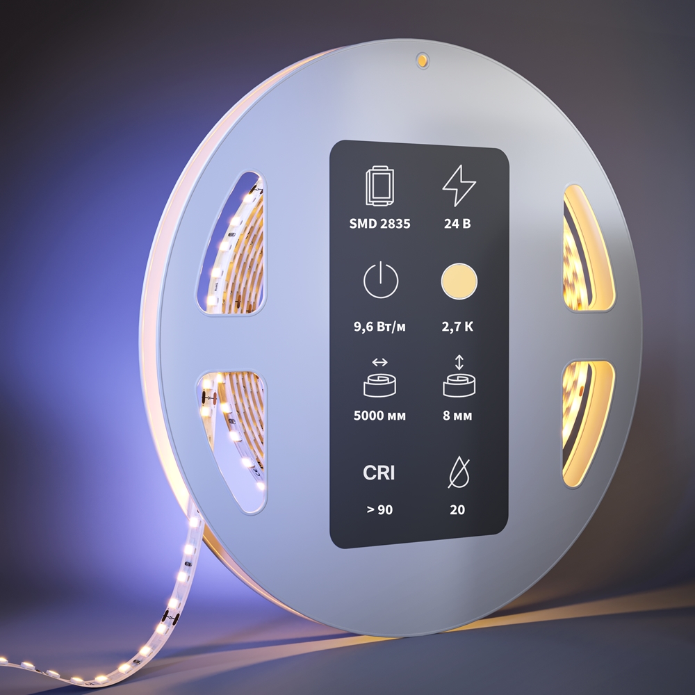 Светодиодная лента Maytoni Led Strip Ultra 5 м 2700 К Белый 201096 — изображение 2