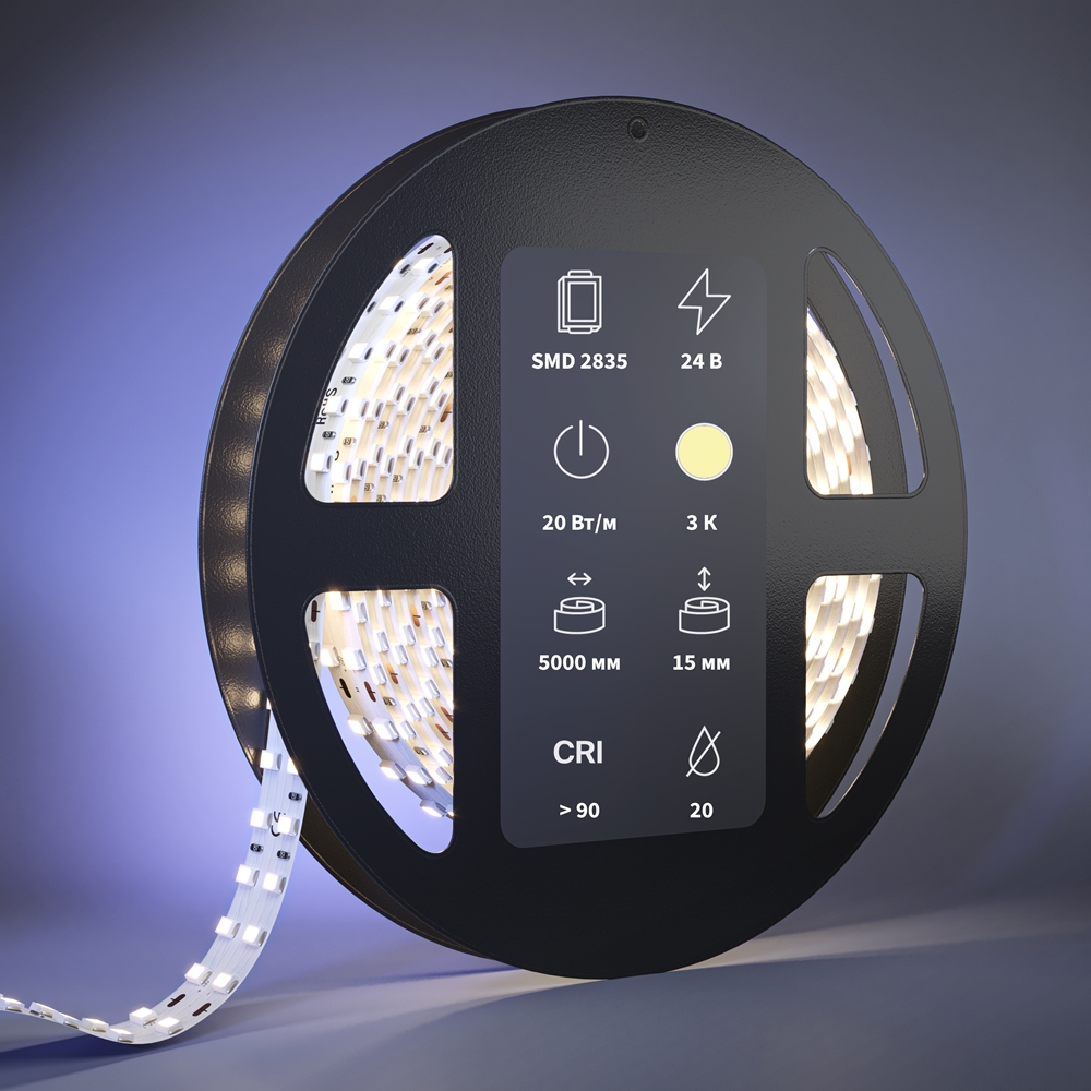 Светодиодная лента Ultra Maytoni Led Strip Ultra 5 м 3000К Белый 201111 — изображение 2