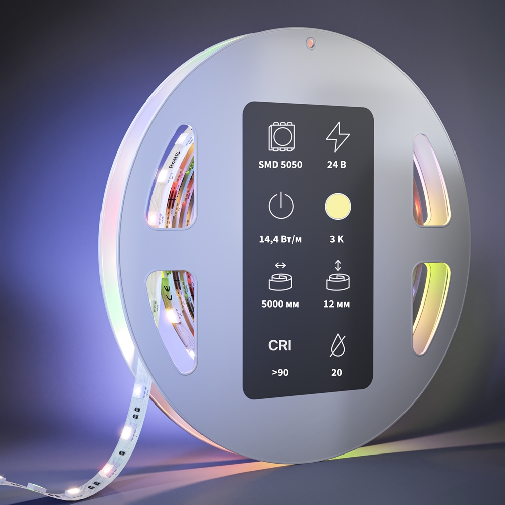 Светодиодная лента Maytoni Led Strip Ultra 5 м RGB 3000 К Белый 201132 — изображение 2
